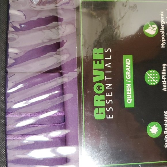 2 in one Quilt set purple with 6 pc sheet set - Picture 6 of 7